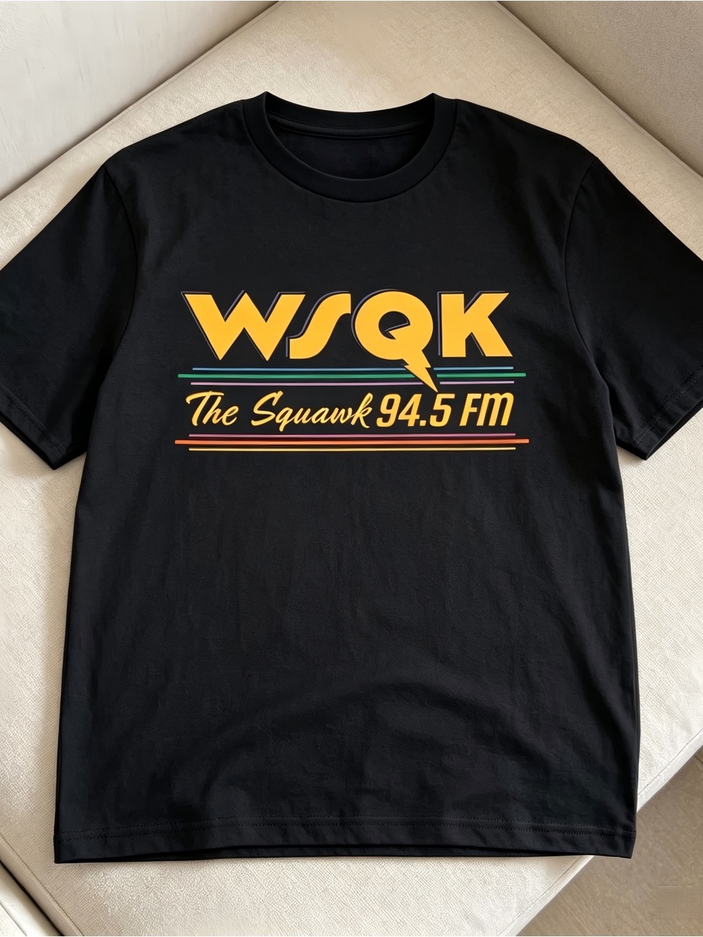 WSQK The Squawk 94.5 FM Hawkins Radio Fan Women Men T-shirt Unisex